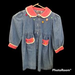 SF Blues vintage long sleeve denim dress